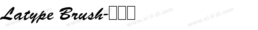 Latype Brush字体转换